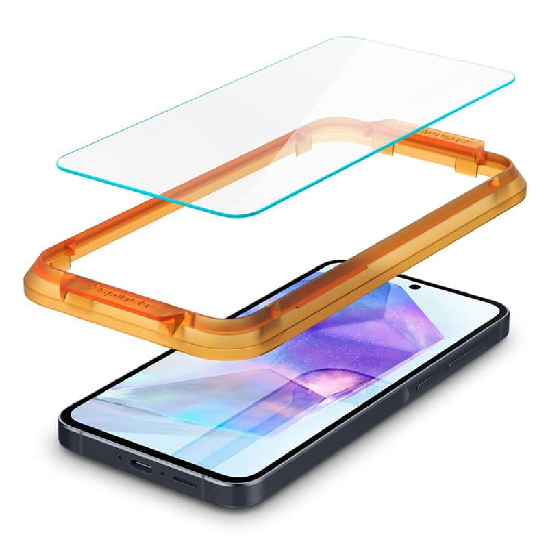 Spigen Alm Glas.TR 2-Pack - Tempered glass for Samsung Galaxy A55 5G (Transparent) 5