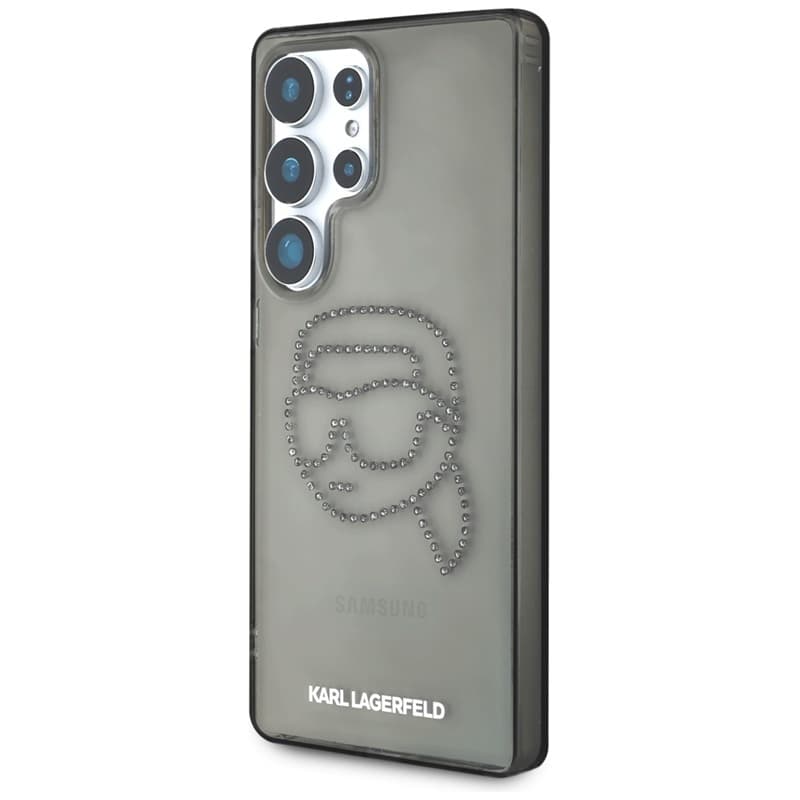 Karl Lagerfeld Rhinestones Karl Head Logo - Case for Samsung Galaxy S25 Ultra (Black) 2