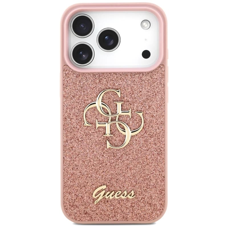 Guess Fixed Glitter Big 4G - Case for iPhone 17 Pro (pink) 3