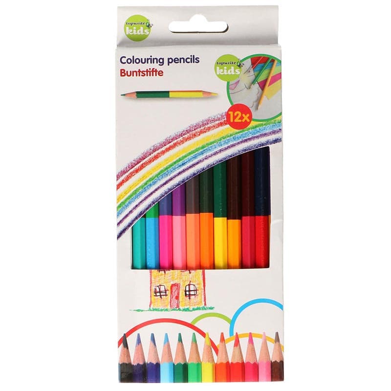 Topwrite - Set of double-sided pencils 24 colours/12 pcs. 1