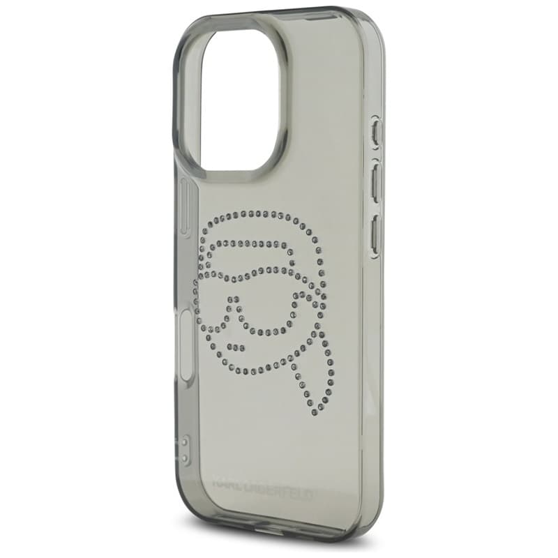 Karl Lagerfeld IML Rhinestones Karl Head - Case for iPhone 16 Pro (black) 6