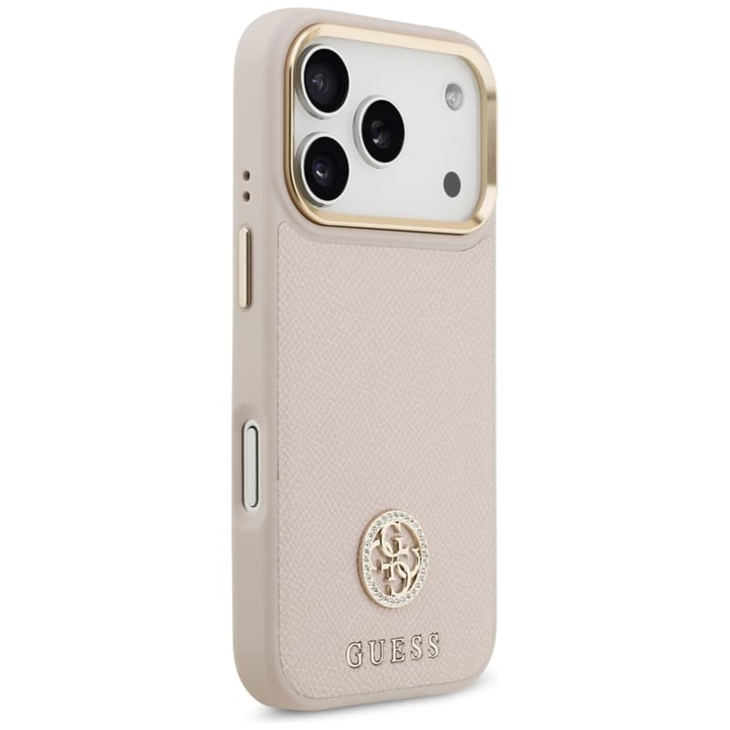 Guess Grained Strass Logo MagSafe - Case iPhone 17 Pro (pink) 4