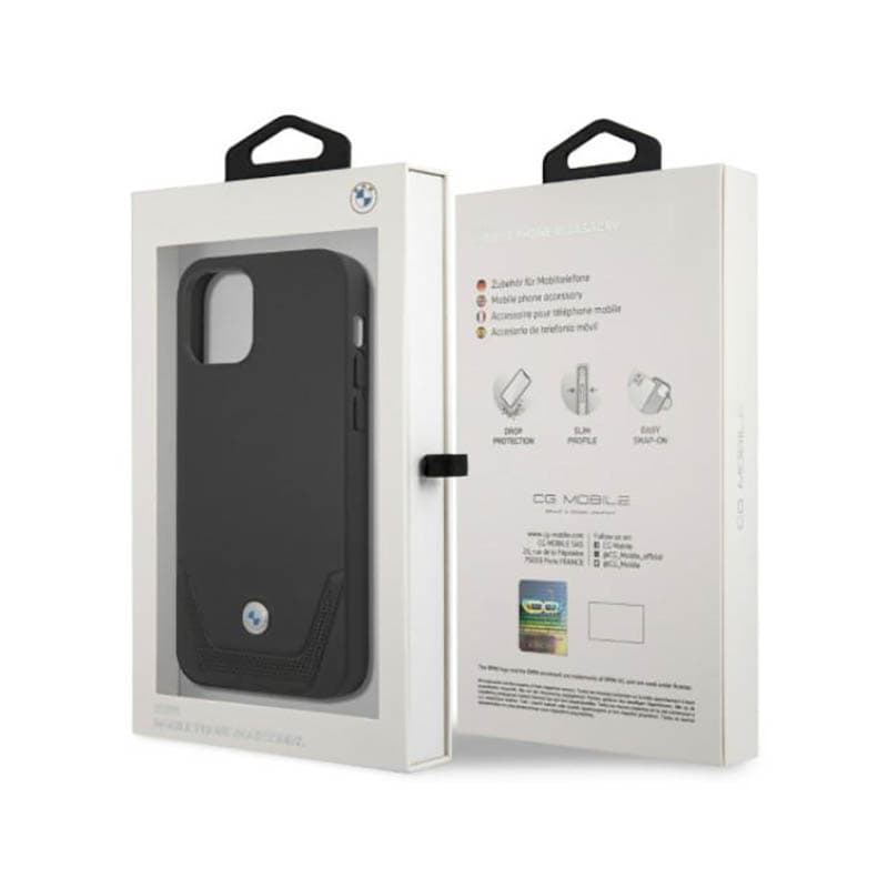 BMW Leather Perforate - Case for iPhone 12 / iPhone 12 Pro (Black) 8