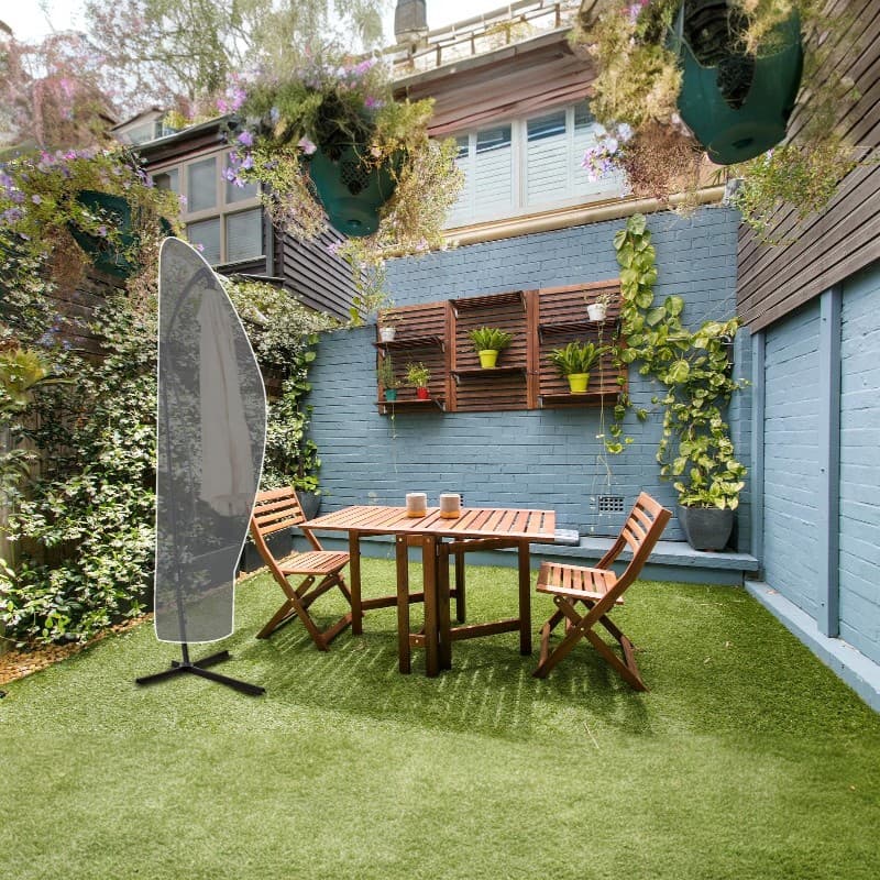 Kinzo - Protective Cover for Garden Umbrella 265x70 cm (Anthracite) 3