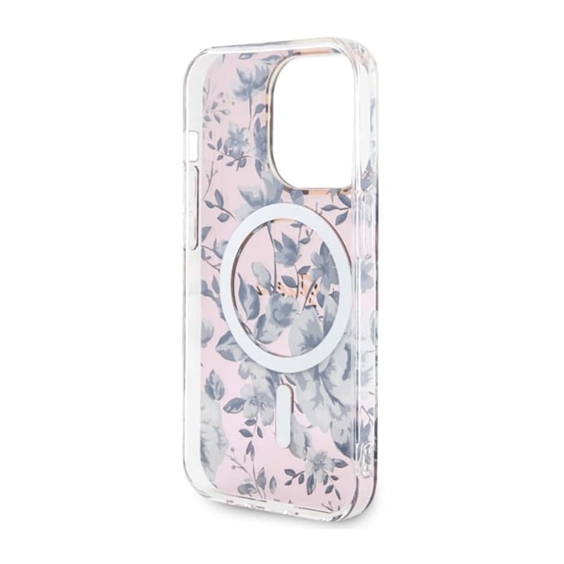 Guess Flower MagSafe - Case for iPhone 14 Pro (Pink) 7