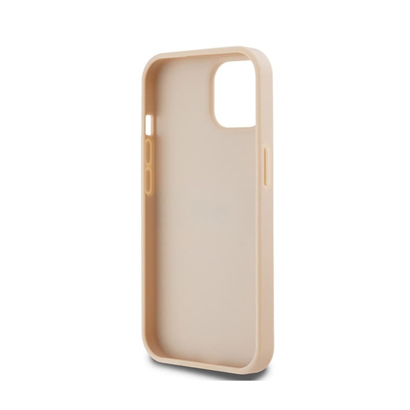 DKNY Leather Mono Stripe & Metal Logo - Case for iPhone 15 / 14 / 13 (pink) 7