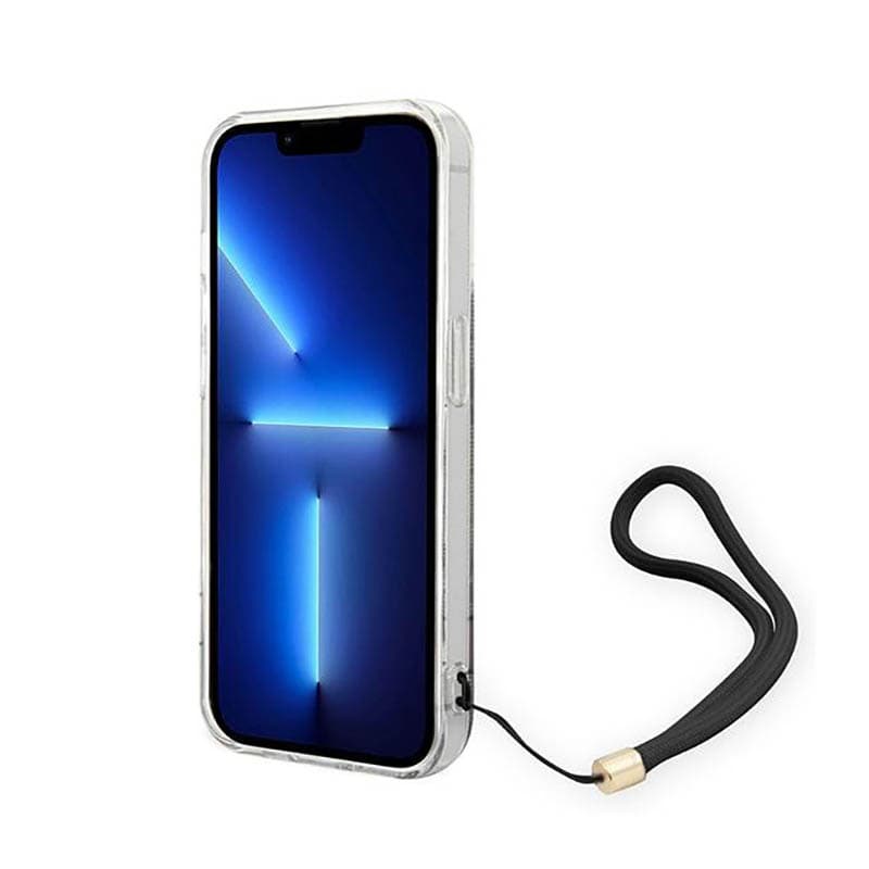 Guess 4G Print Cord - Case for iPhone 14 Pro (Brown) 4