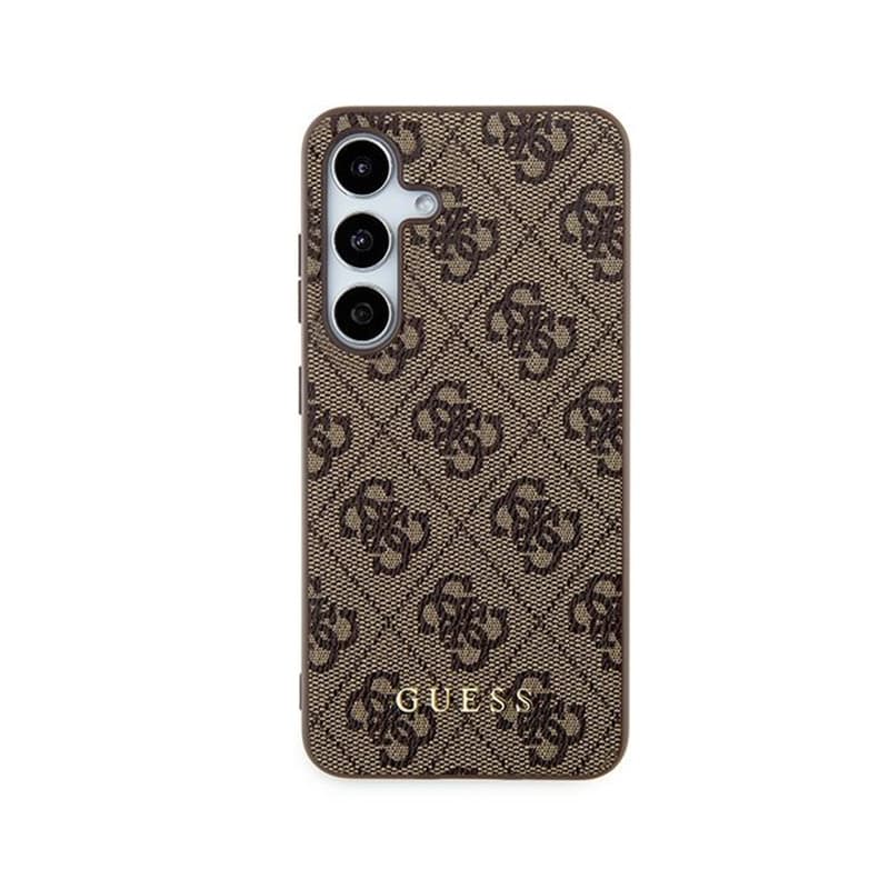 Guess 4G Metal Gold Logo - Case for Samsung Galaxy S24 (brown) 3