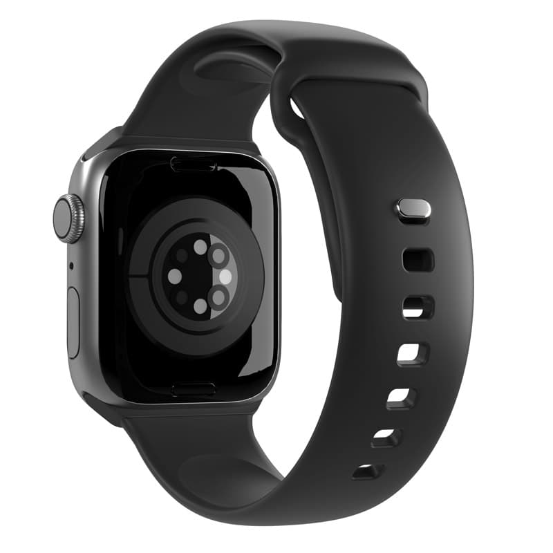 PURO ICON - Elastic strap for Apple Watch 38/40/41/42 mm (S/M & M/L) (Black) 2