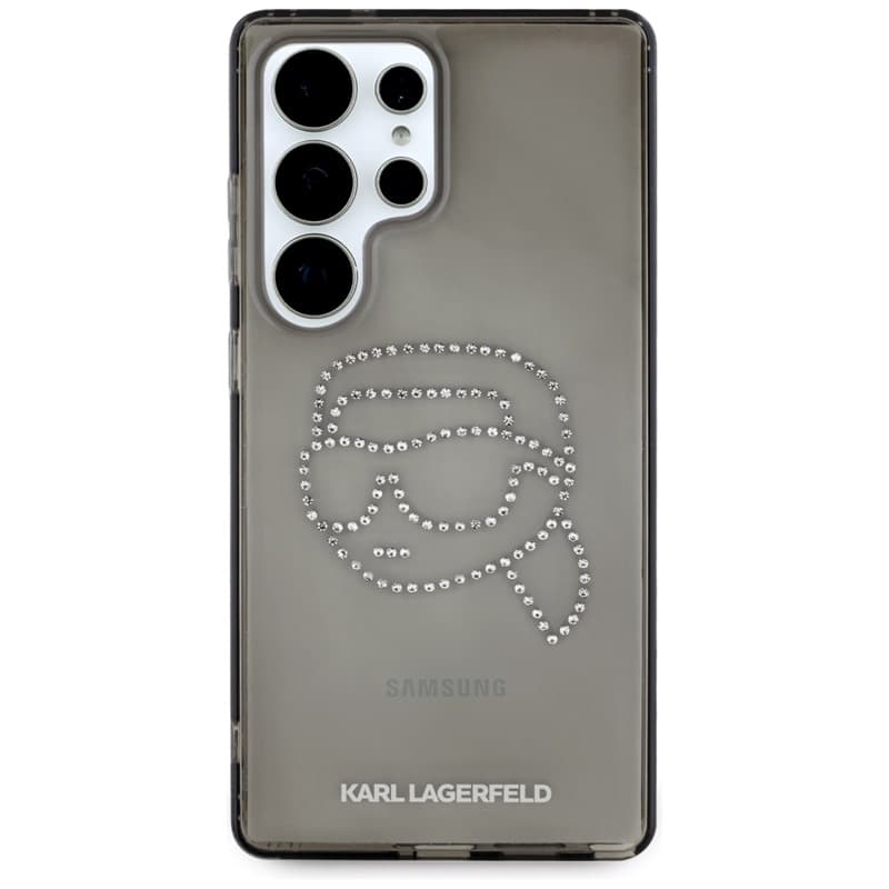 Karl Lagerfeld Rhinestones Karl Head Logo - Case for Samsung Galaxy S25 Ultra (Black) 3