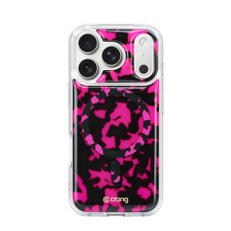 Crong Deluxe MAG Cover - iPhone 17 Pro MagSafe Case (Pink Tortoise) 1