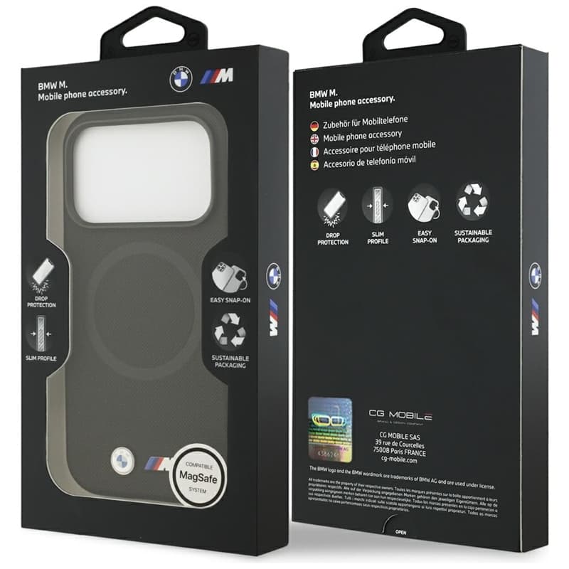 BMW M FW Metal Logo MagSafe - Case iPhone 17 Pro Max (black) 8