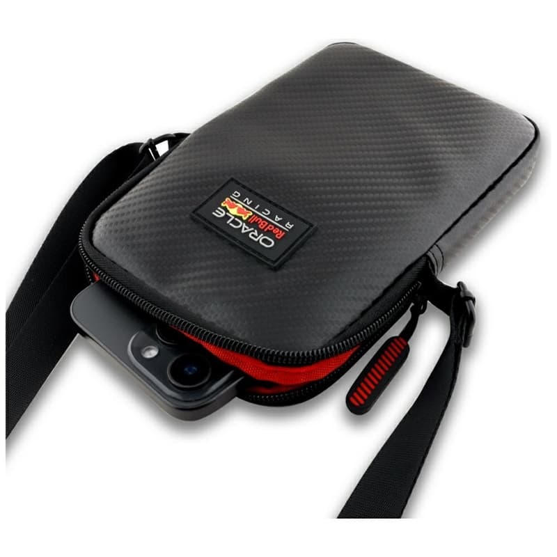 Red Bull Carbon Patch - Crossbody Phone Bag (Black) 4