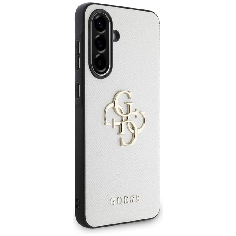 Guess Grained Big 4G Logo Small Classic Logo - Case for Samsung Galaxy A56 5G (beige) 3