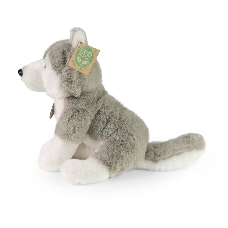 Rappa - Plush Realistic Sitting Husky Dog 23 cm Eco-Friendly Soft Collection 3