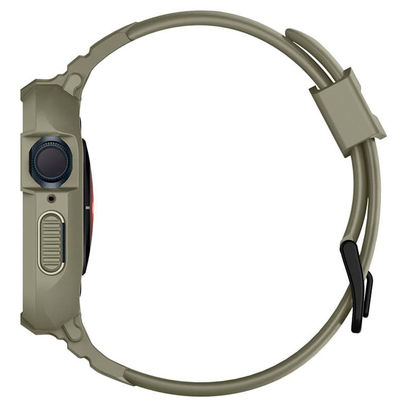 Spigen Rugged Armor Pro - Strap + case for Apple Wath 44/45 mm (Vintage Khaki) 4