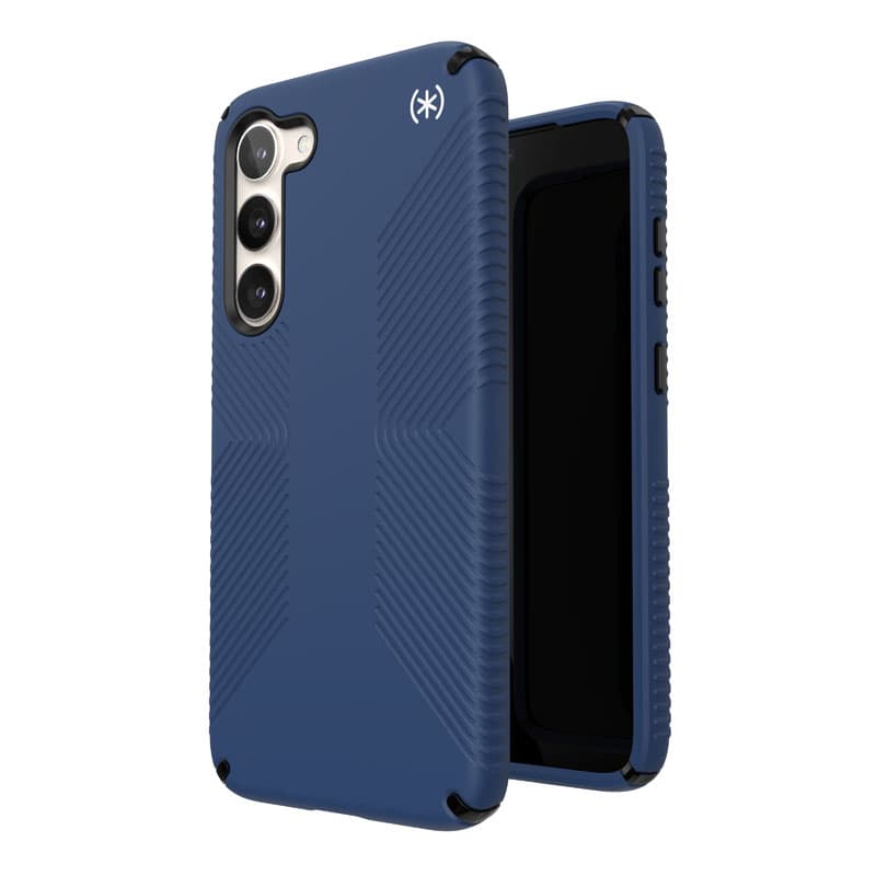 Speck Presidio2 Grip - Anti-slip Case for Samsung Galaxy S23+ (Coastal Blue/Black) 5