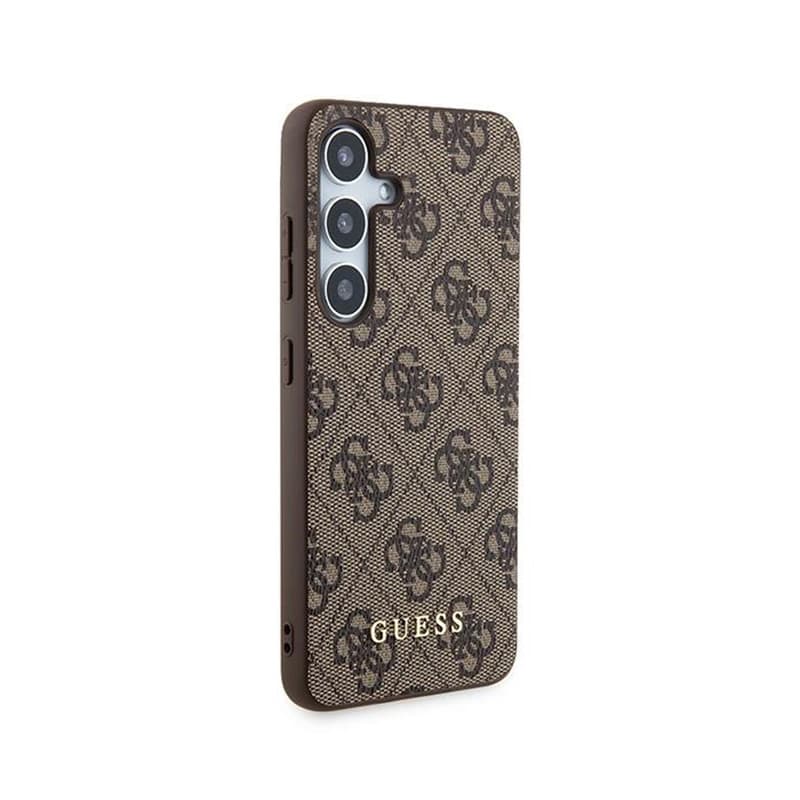 Guess 4G Metal Gold Logo - Case for Samsung Galaxy S24 (brown) 4