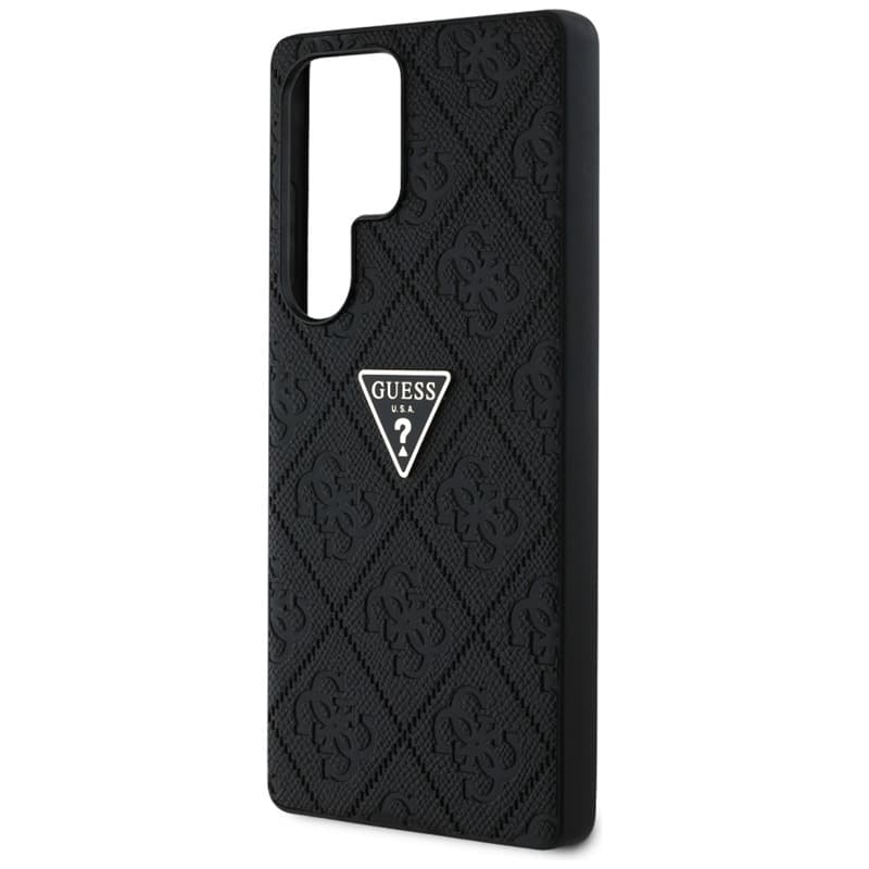 Guess Hot Stamp 4G Pattern Triangle Metal Logo - Case for Samsung Galaxy S25 Ultra (black) 6
