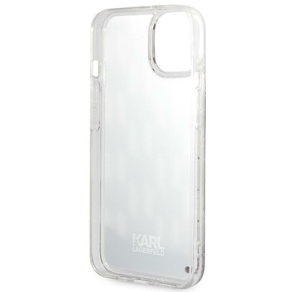 Karl Lagerfeld Monogram Liquid Glitter - Case for iPhone 14 (Black) 7