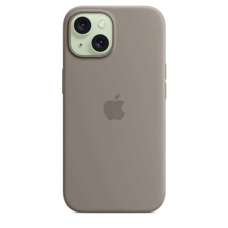 Apple Silicone Case – Silicone Case with MagSafe for iPhone 15 (Clay) 4