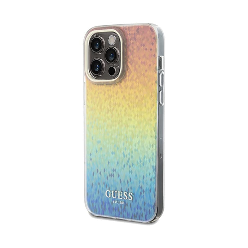 Guess IML Faceted Mirror Disco Iridescent - Case for iPhone 13 Pro Max (Iridescent) 2