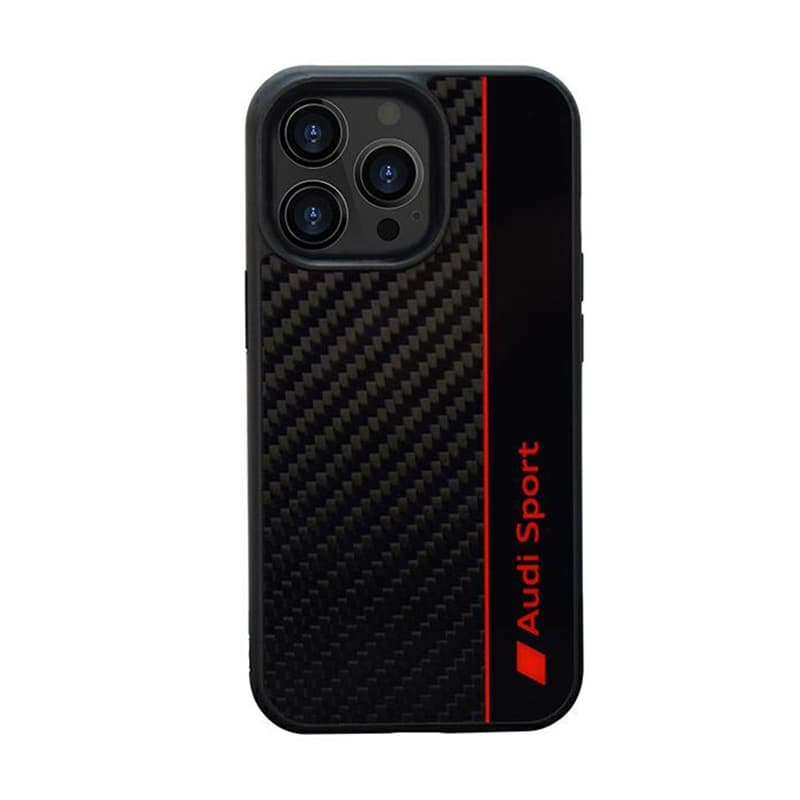 Audi Carbon Fiber Stripe - Case for iPhone 13 Pro (Black) 1