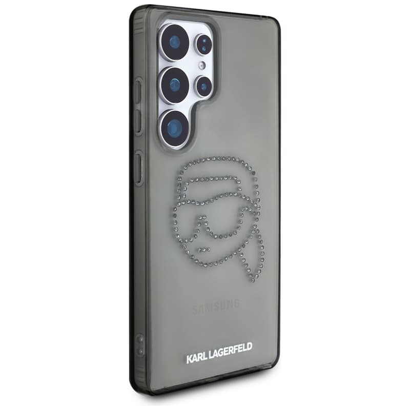 Karl Lagerfeld Rhinestones Karl Head Logo - Case for Samsung Galaxy S25 Ultra (Black) 4