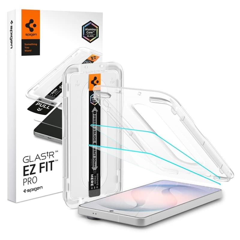 Spigen GLAS.TR EZ Fit Pro AC Anti Reflection 2-Pack - Anti-reflective tempered glass for Samsung Galaxy S26 (2 pcs)