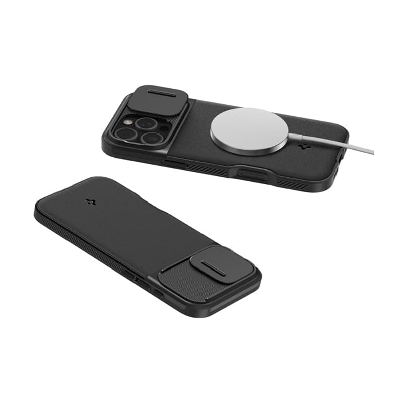 Spigen Optik Armor Mag MagSafe - Case for iPhone 16 Pro (Black) 7