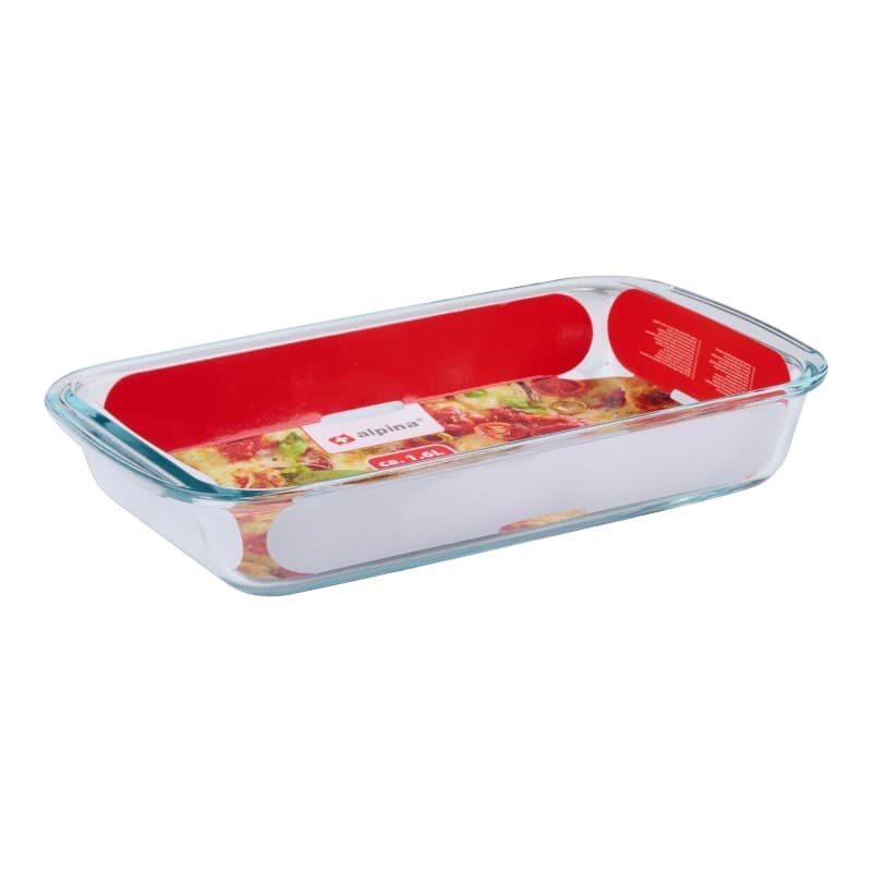 Alpina - Glass ovenproof dish for baking, rectangular, 29.5x17.5x5 cm, 1.6 L 2