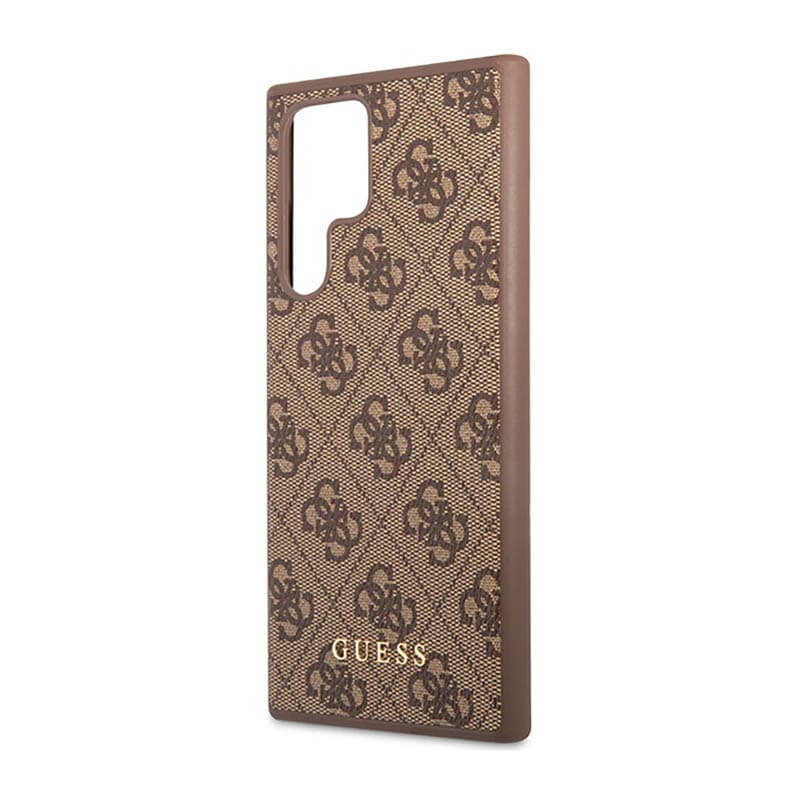 Guess 4G Metal Logo - Case for Samsung Galaxy S23 Ultra (Brown) 6