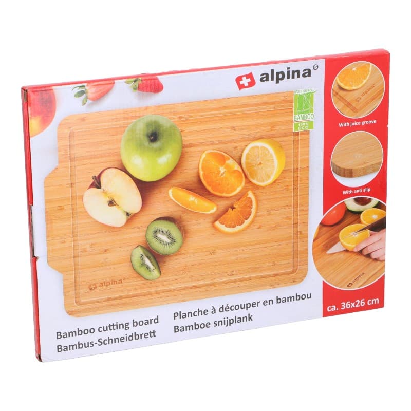Alpina - Bamboo Wood Chopping Board 36x26 cm 7