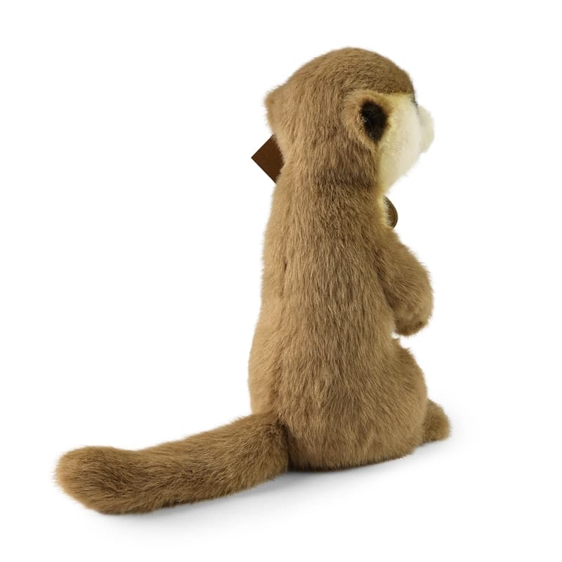 Rappa - Plush realistic meerkat mascot standing 23 cm Eco-Friendly Soft Collection 4