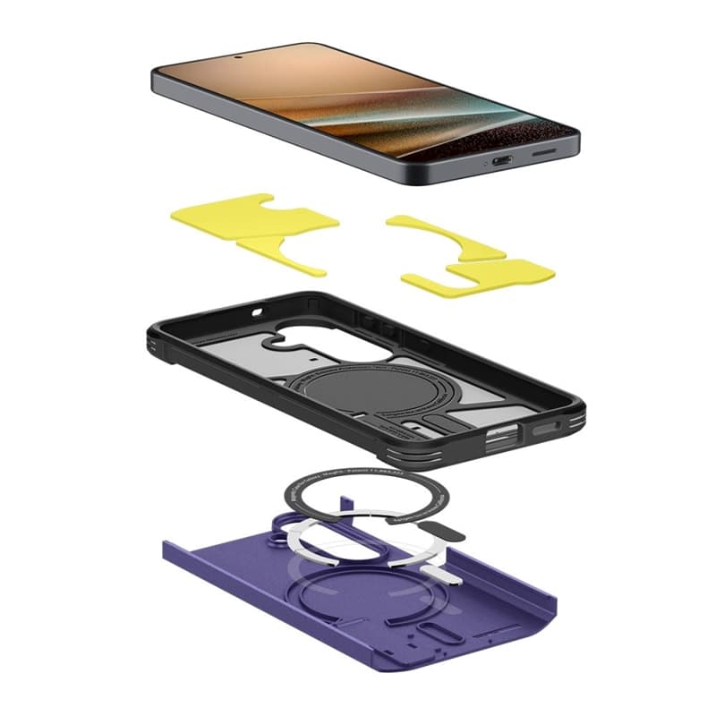Spigen Tough Armor MagSafe - Case for Samsung Galaxy S26+ (Ash Violet) 5