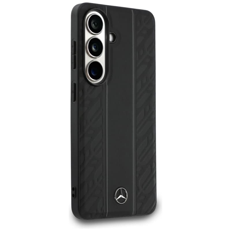 Mercedes Laurel Leaves Vertical Stripes MagSafe Case for Samsung Galaxy S26 (Black) 4
