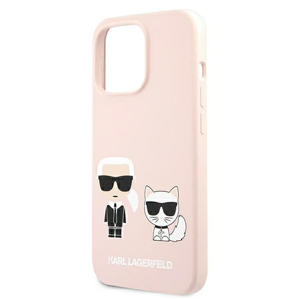 Karl Lagerfeld Slilicone Karl & Choupette Magsafe - Case for iPhone 13 (Pink) 6