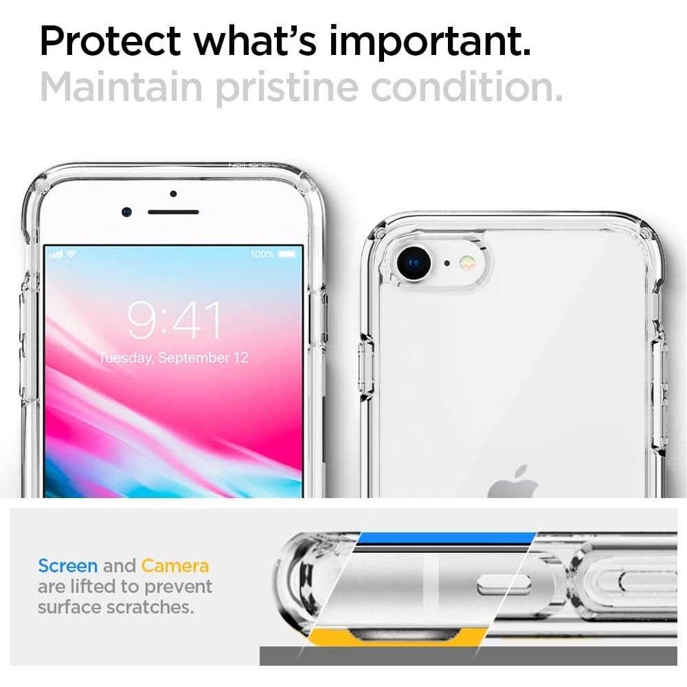 Spigen Ultra Hybrid - Case for iPhone SE 2022 / SE 2020 / 8 / 7 (Transparent) 2