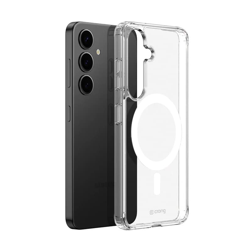 Crong Crystal Shield Magnetic - Samsung Galaxy S25+ MagSafe Case (Clear) 1