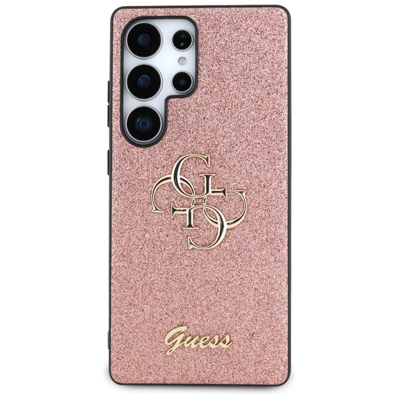 Guess Fixed Glitter Big 4G Metal Logo - Case for Samsung Galaxy S25 Ultra (pink) 3