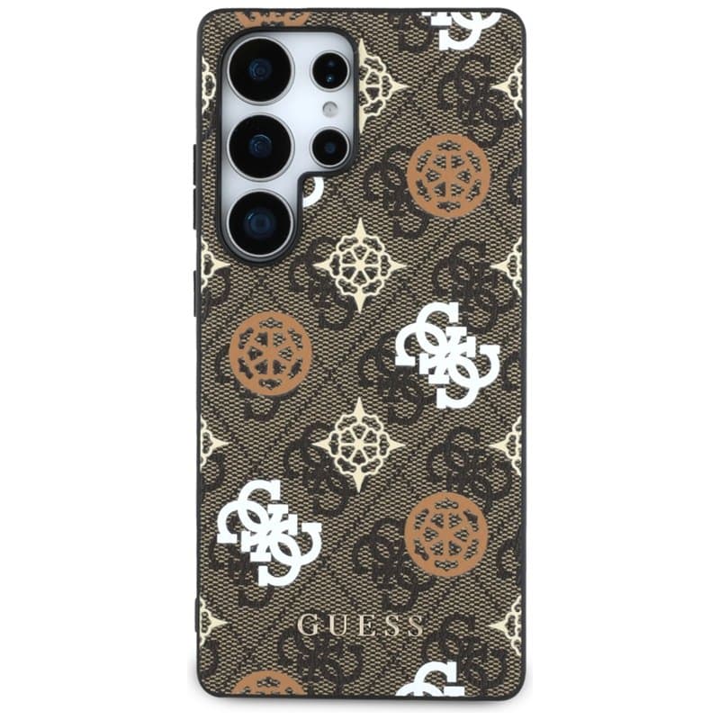 Guess 4G Printed Colored Peony Pattern MagSafe - Case for Samsung Galaxy S25 Ultra (brown) 3