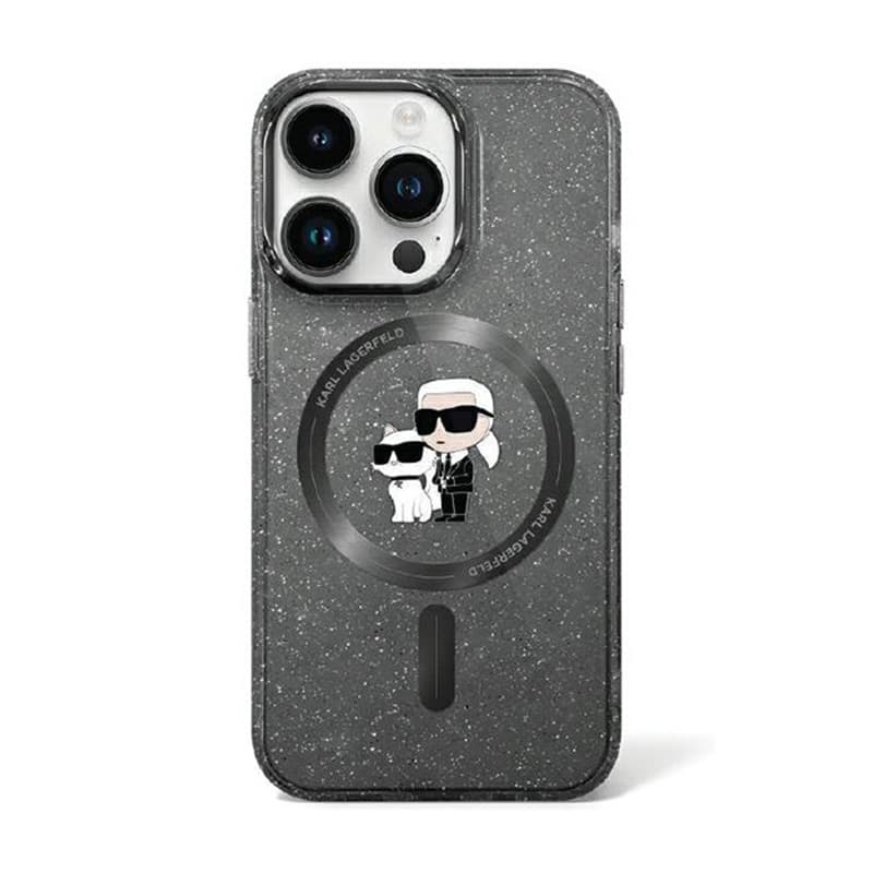 Karl Lagerfeld Karl & Choupette Glitter Magsafe - iPhone 11 Case (Black) 1