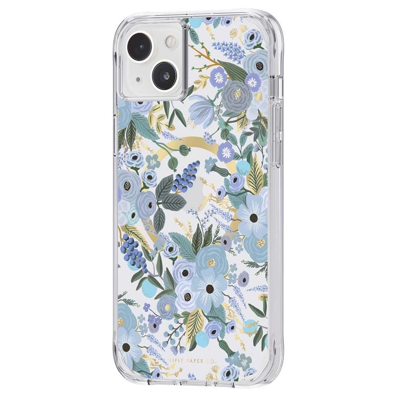 Rifle Paper Clear MagSafe - Case for iPhone 14 Plus (Garden Party Blue) 3