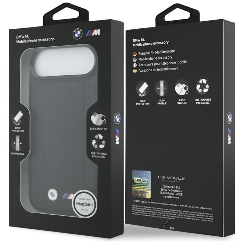 BMW M Quilted Logo MagSafe - iPhone Air Case (Black) 8