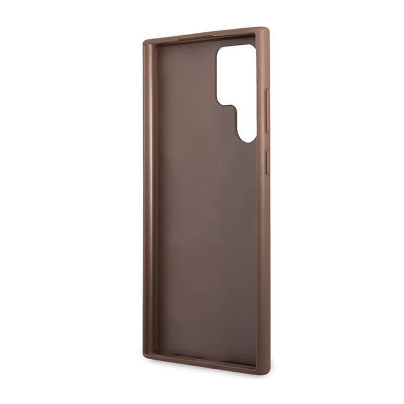 Guess 4G Metal Logo - Case for Samsung Galaxy S23 Ultra (Brown) 7
