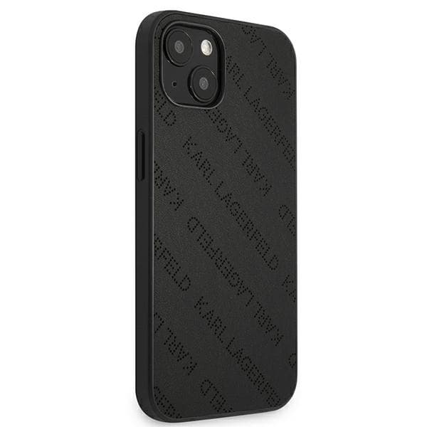 Karl Lagerfeld Perforated Allover - Cover for iPhone 13 mini (Black) 4