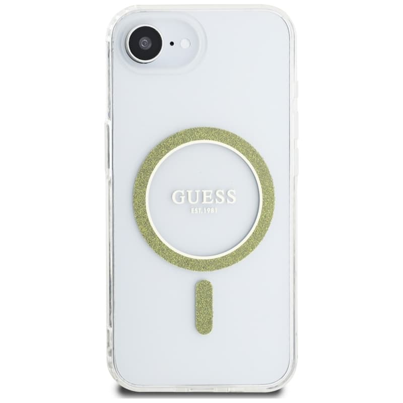 Guess IML Glitter Circle MagSafe - Case for iPhone 16e (transparent) 3
