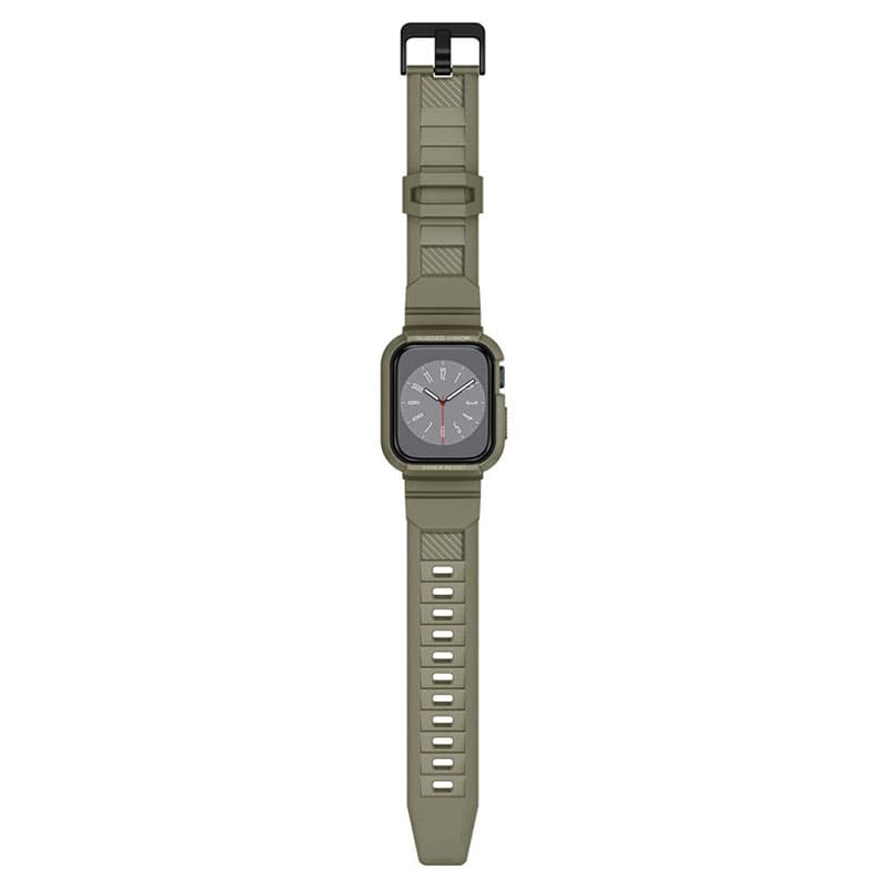 Spigen Rugged Armor Pro - Strap + case for Apple Wath 44/45 mm (Vintage Khaki) 6