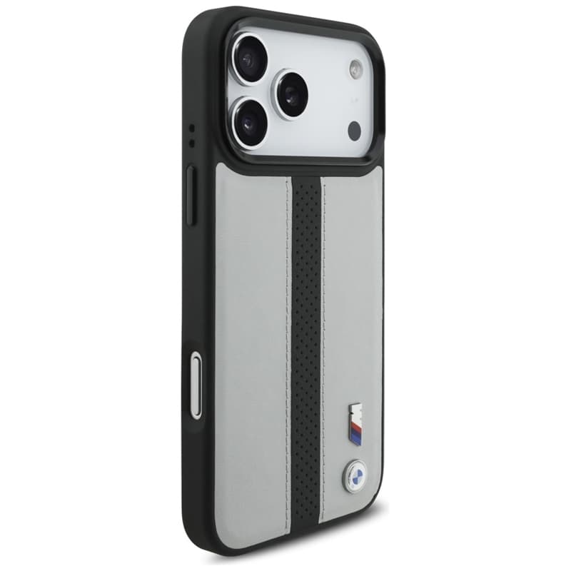 BMW M Perforated Stripe Logo MagSafe - iPhone 17 Pro Max Case (Gray) 4