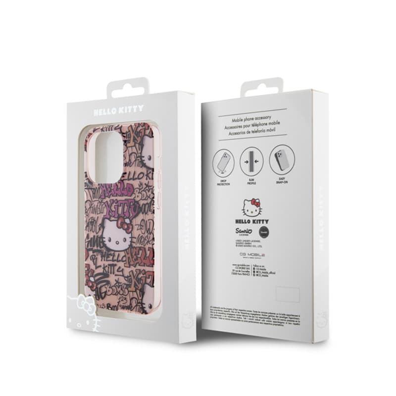 Hello Kitty IML Tags Graffiti - iPhone 15 Pro Case (pink) 8